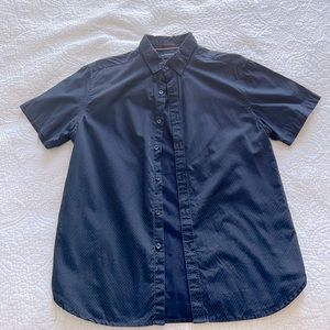 Denim and Flower short sleeve button down